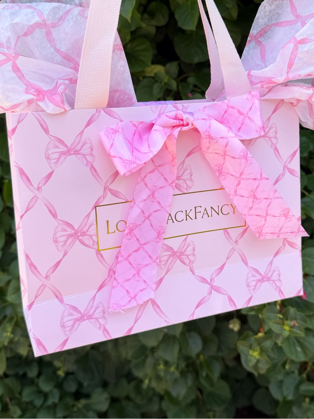 New LoveShackFancy “Pink Peppermint” Shopping Tote